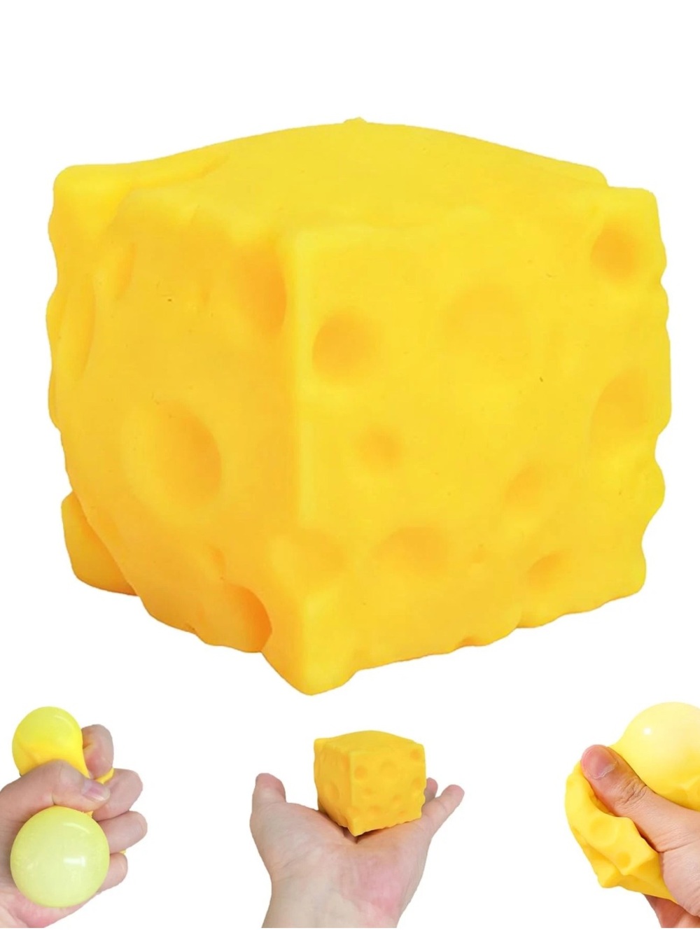Mini yellow cheese squishy